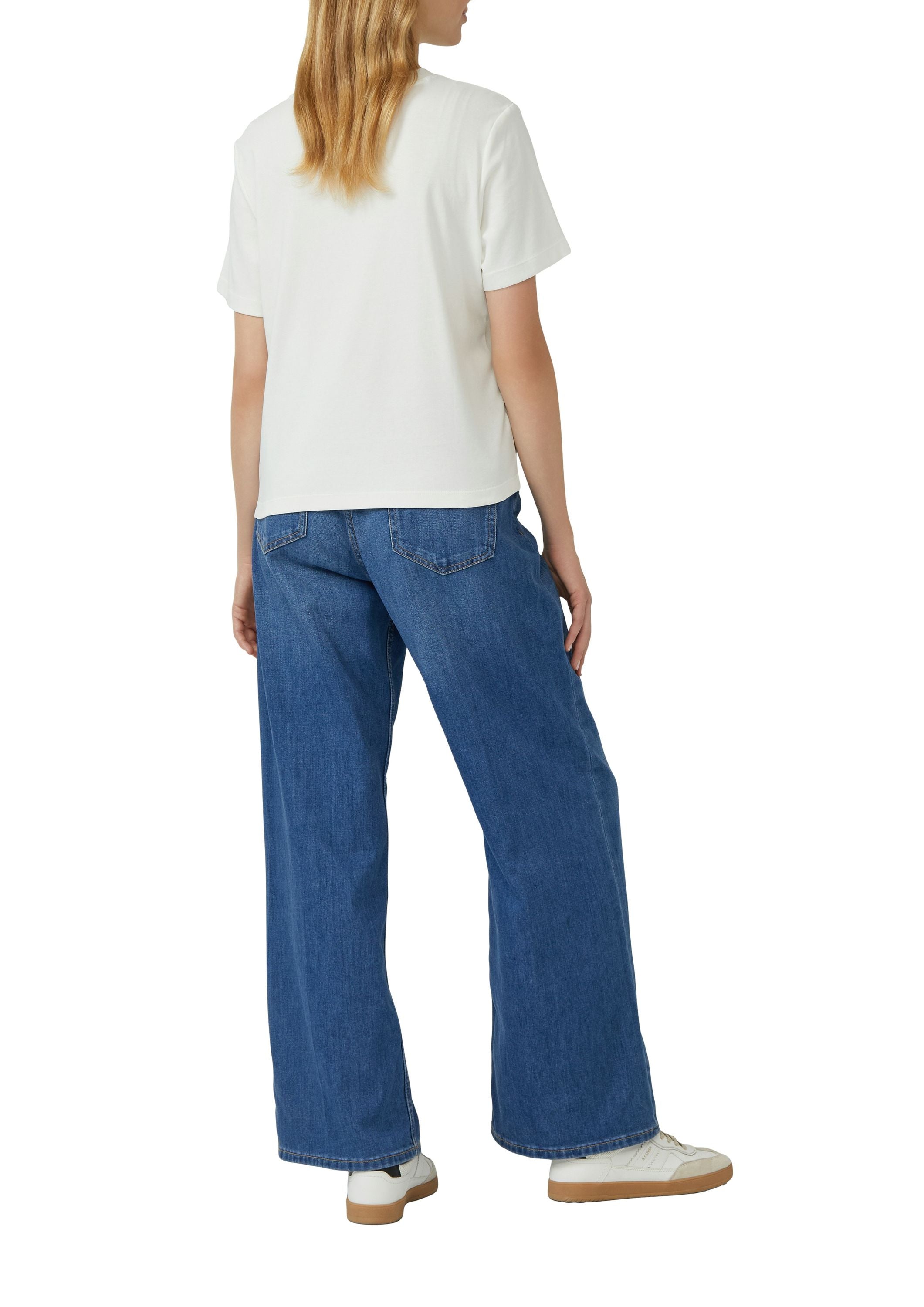 T-Shirt aus Baumwolle - 02D2-WHITE - Weiß