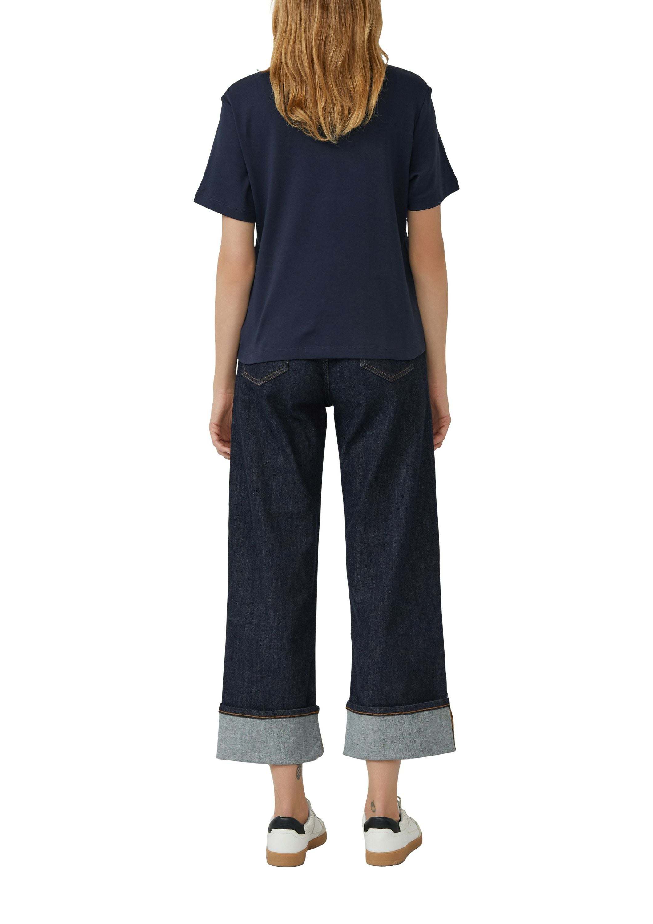 T-Shirt aus Baumwolle - 59D0-BLUE - Blau