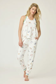 Pyjama-Hose aus Jersey - 102-off-white - Weiß