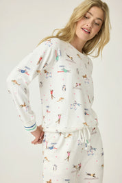 Pyjama-Shirt aus Jersey - 102-off-white - Weiß