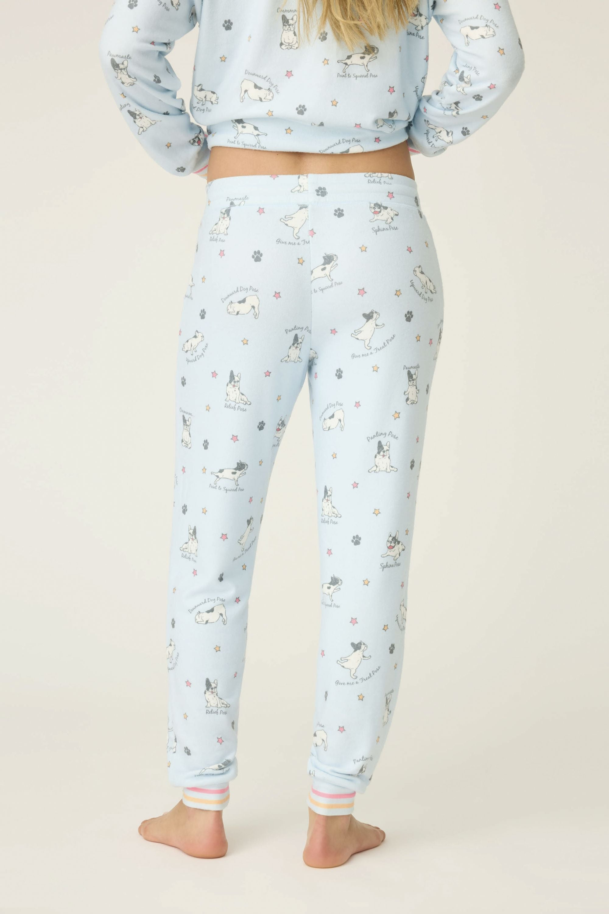 Pyjama-Hose aus Jersey - 802-air - Blau