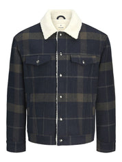 Overshirt - Dark Navy/CHECK - Blau