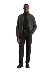 Strickjacke mit Zipper - Z51-multi/heavy knit - Grau
