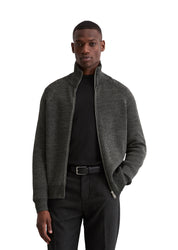 Strickjacke mit Zipper - Z51-multi/heavy knit - Grau