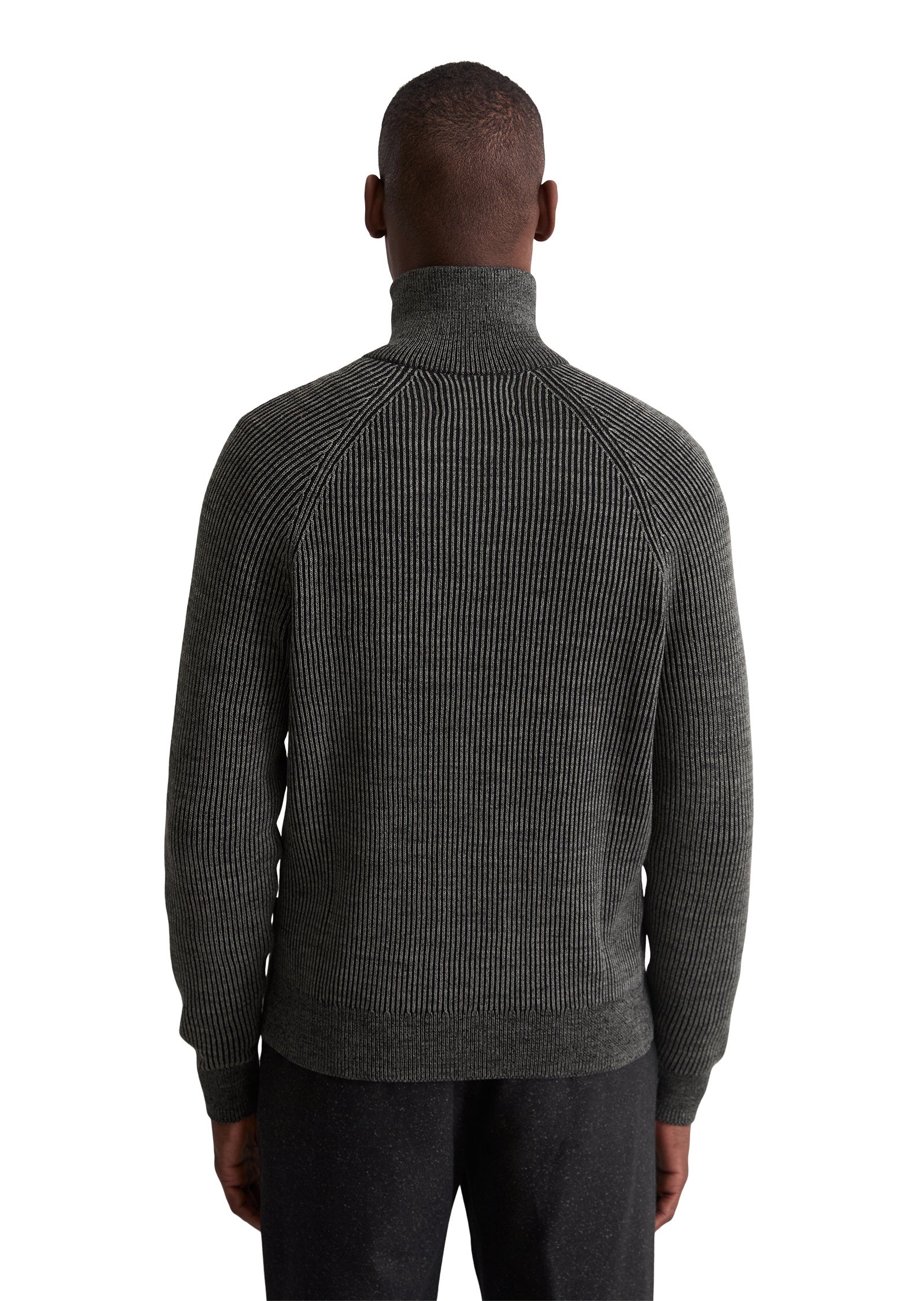 Strickjacke mit Zipper - Z51-multi/heavy knit - Grau