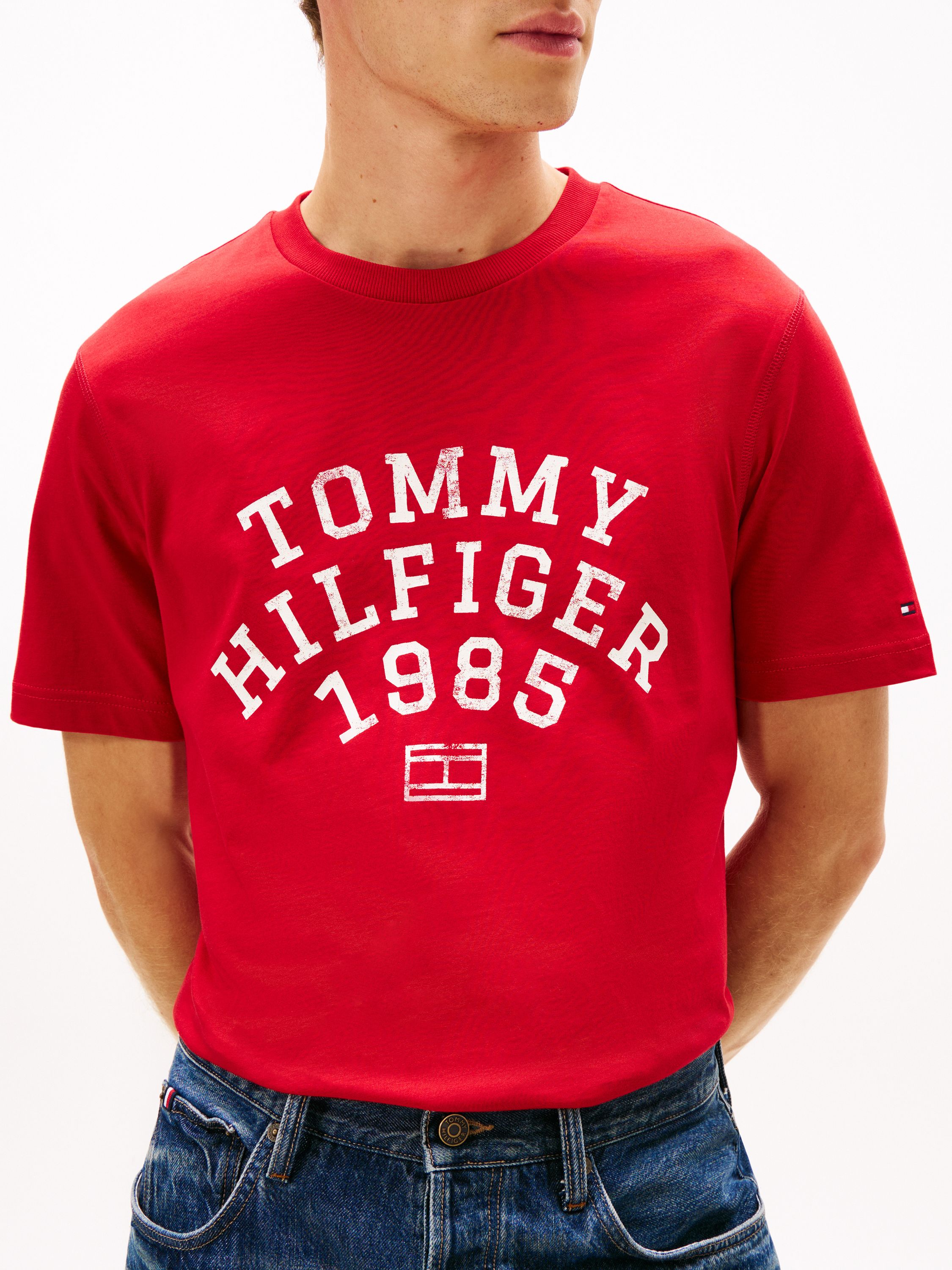 T-Shirt aus Baumwolle - XLD-RED - Rot