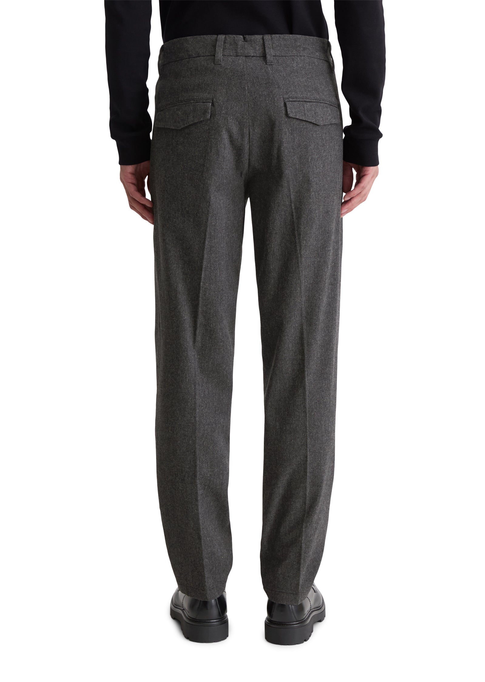 Bundfaltenhose BELSBO Relaxed Fit - G98-multi/ black - Grau