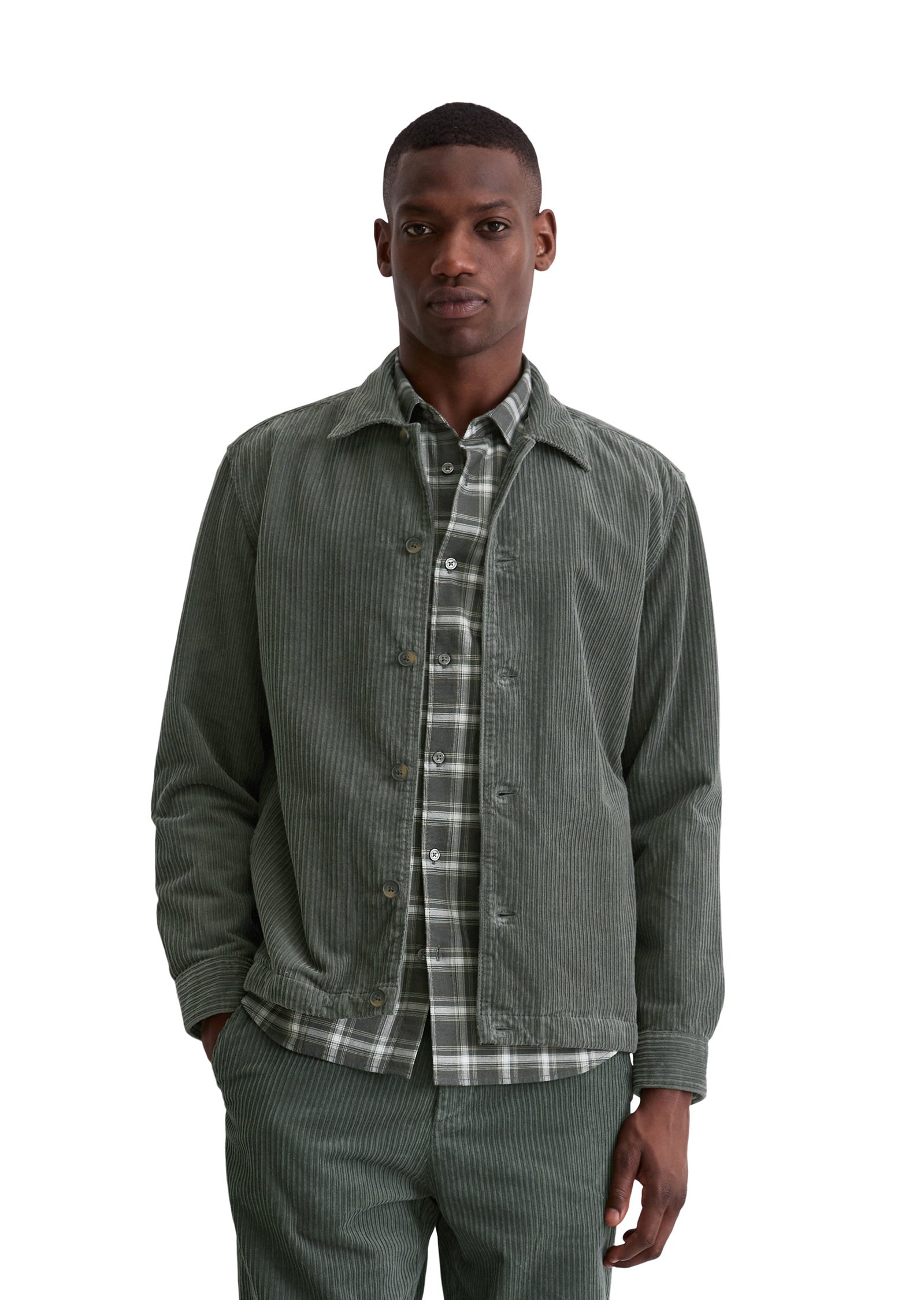 Overshirt aus Cord - 451-mangrove - Grün