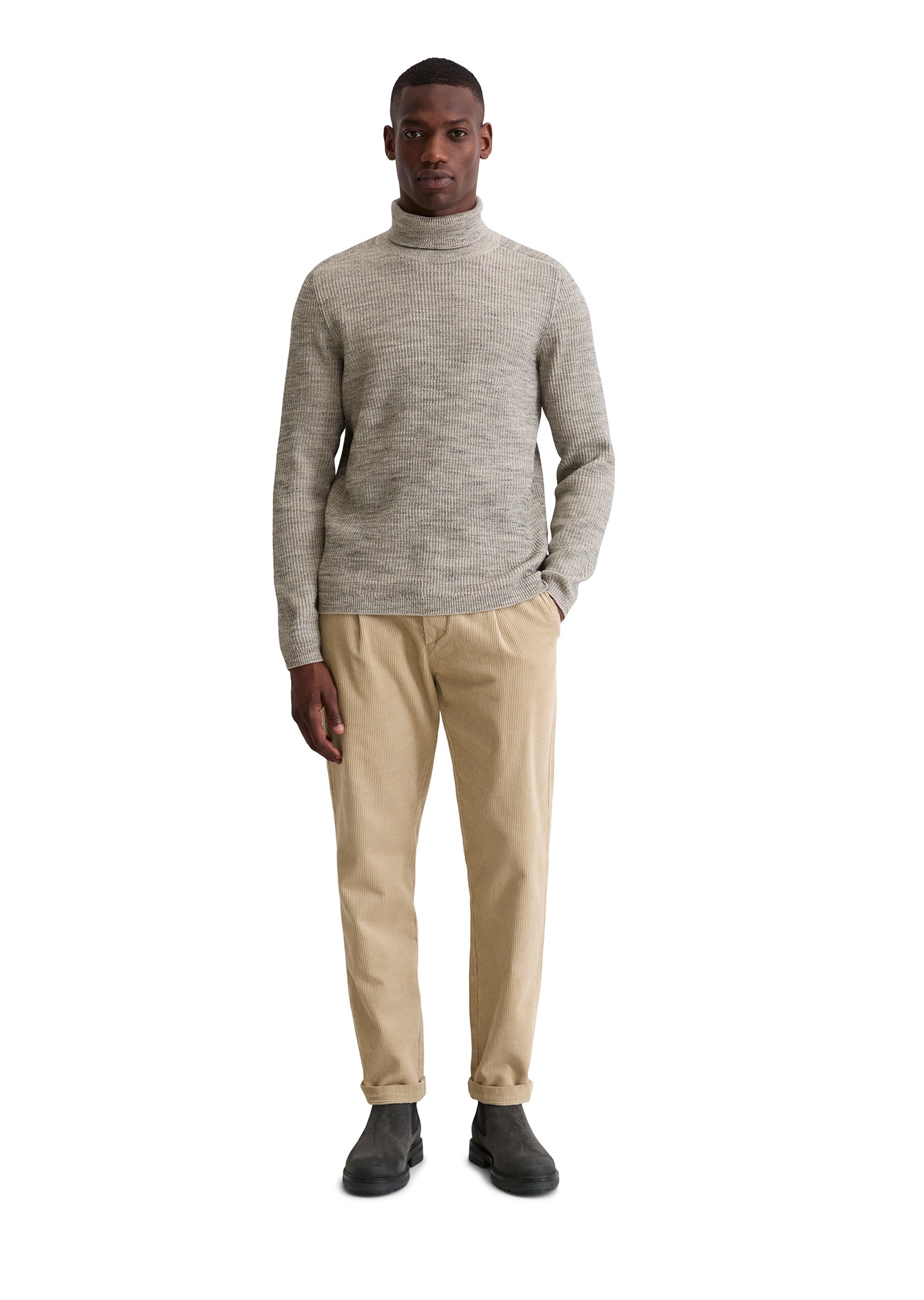 Strickpullover aus Baumwollmix - Z52-multi/heavy knit - Grau