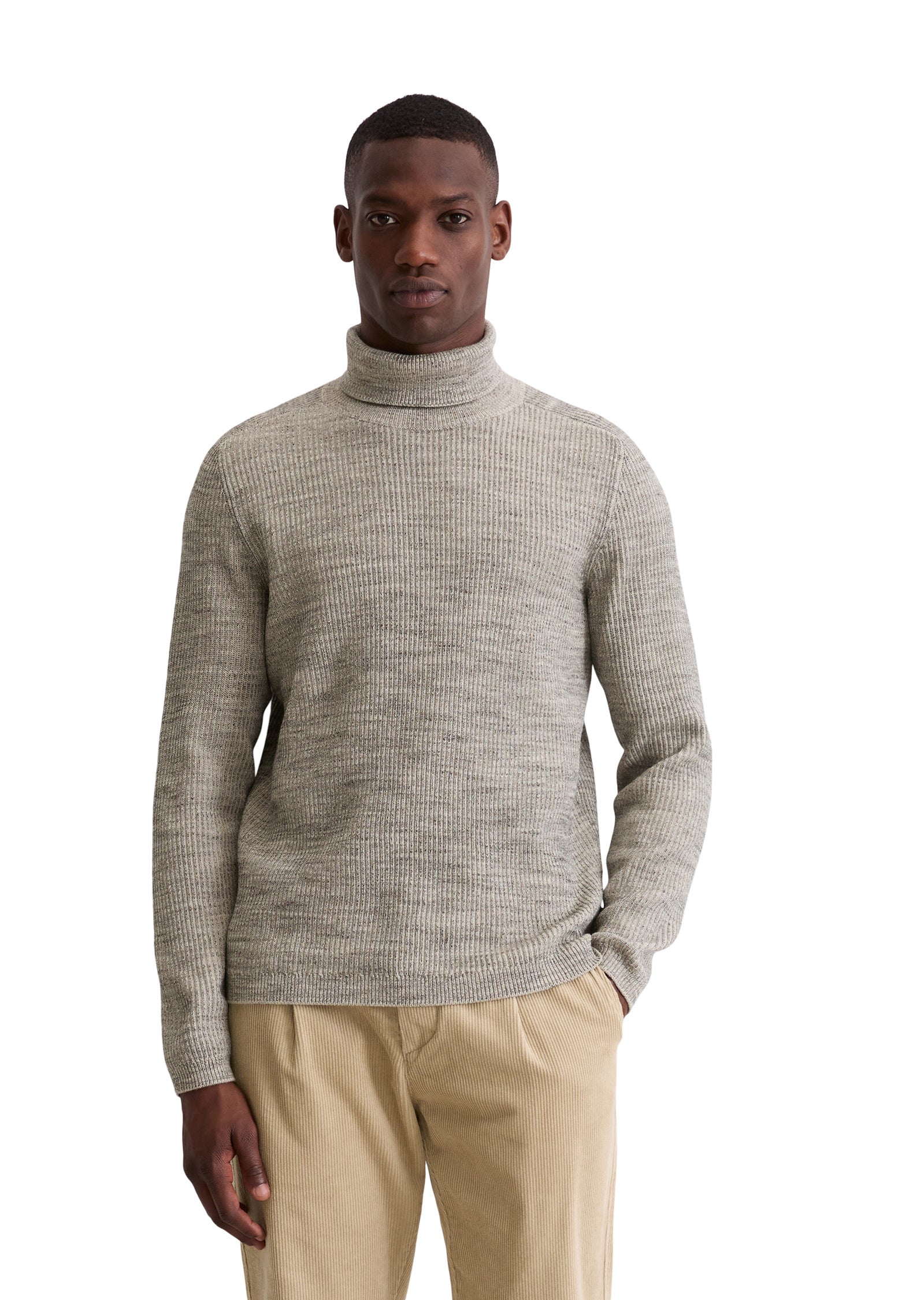 Strickpullover aus Baumwollmix - Z52-multi/heavy knit - Grau