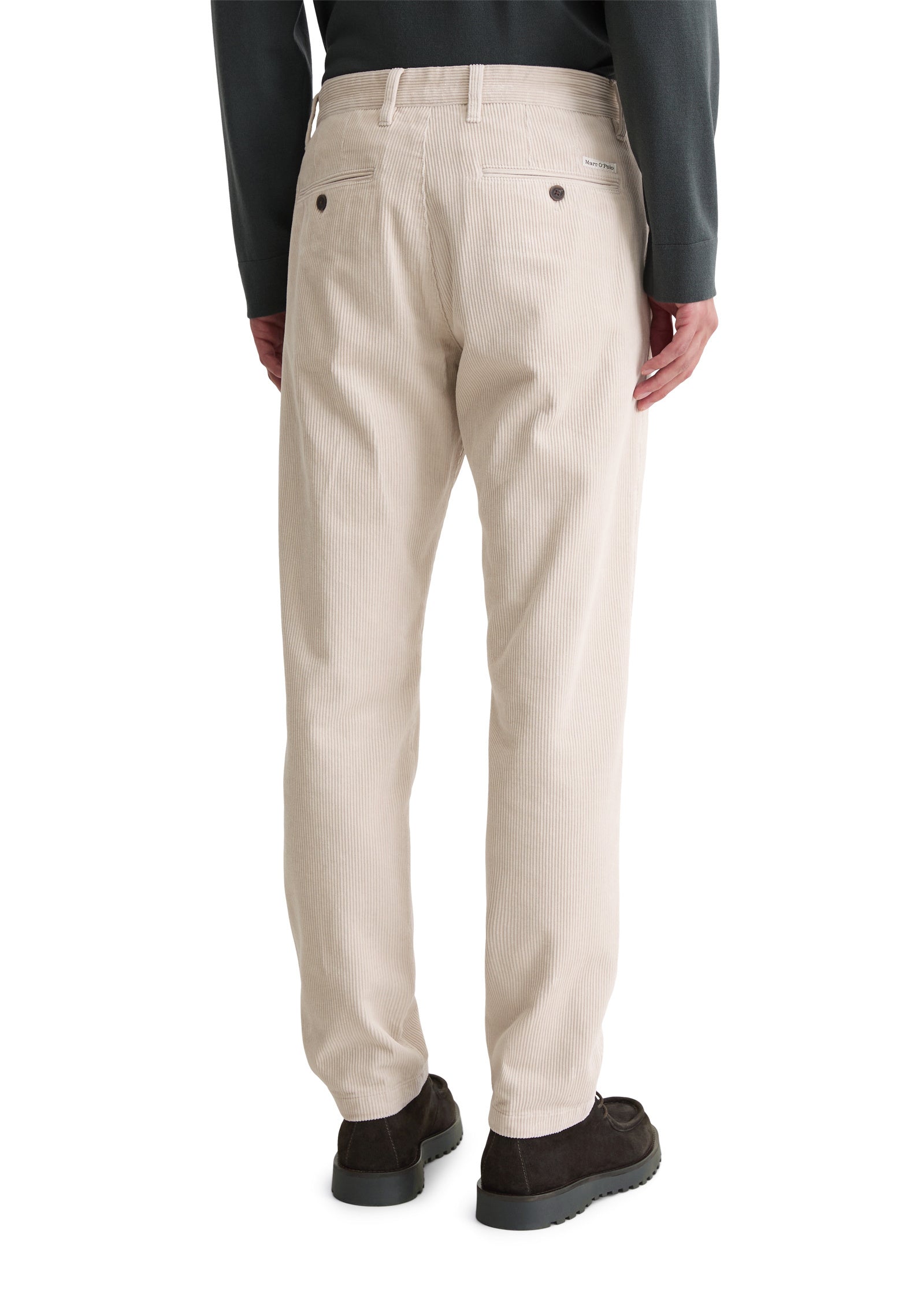 Cordhose Tapered Fit - 707-gray silk - Beige