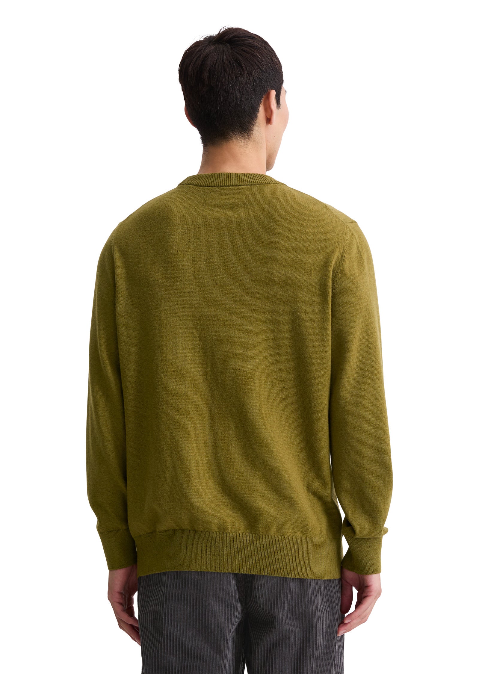 Strickpullover aus Baumwollmix - 426-green mustard - Grün