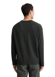 Strickpullover aus Schurwolle - 989-dark grey melange - Grau