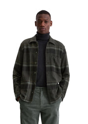 Overshirt aus Baumwolle - G97-multi/ dark grey melange - Grau