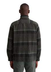 Overshirt aus Baumwolle - G97-multi/ dark grey melange - Grau