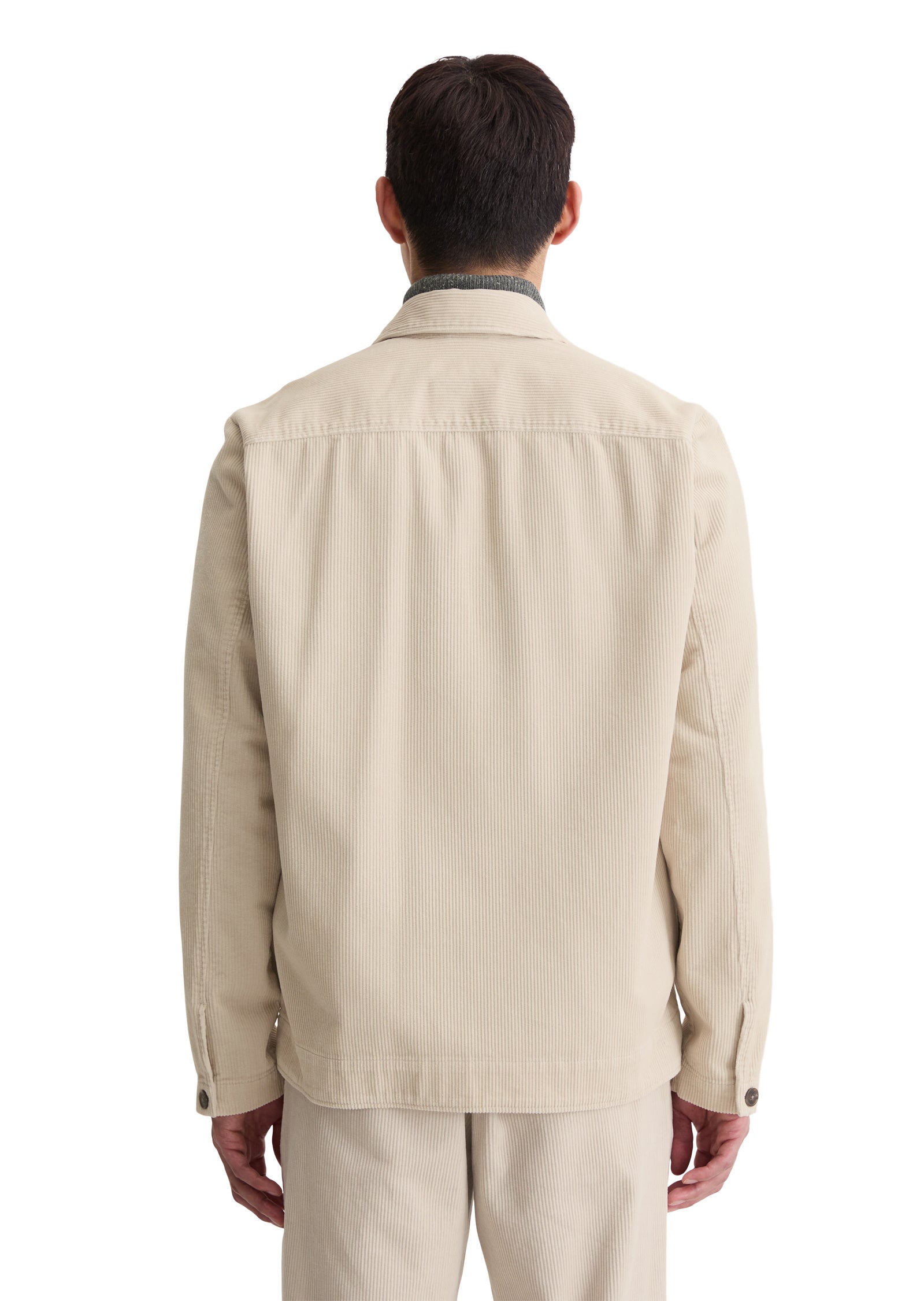 Overshirt aus Cord - 707-gray silk - Beige