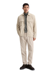 Overshirt aus Cord - 707-gray silk - Beige