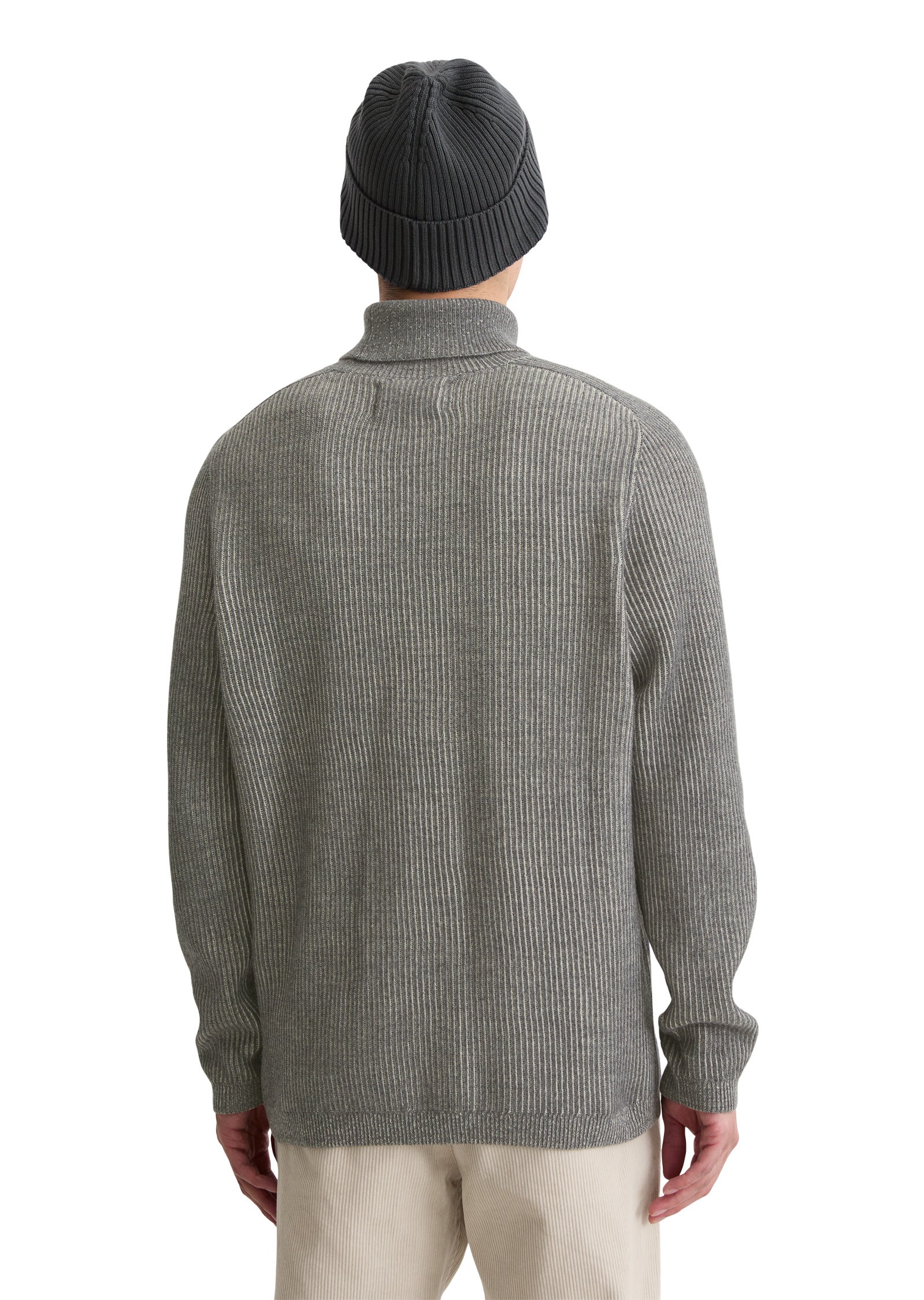 Strickpullover aus Baumwollmix - 969-graphite grey melange - Grau