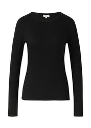 Langarmshirt - 9999-GREY/BLACK - Schwarz