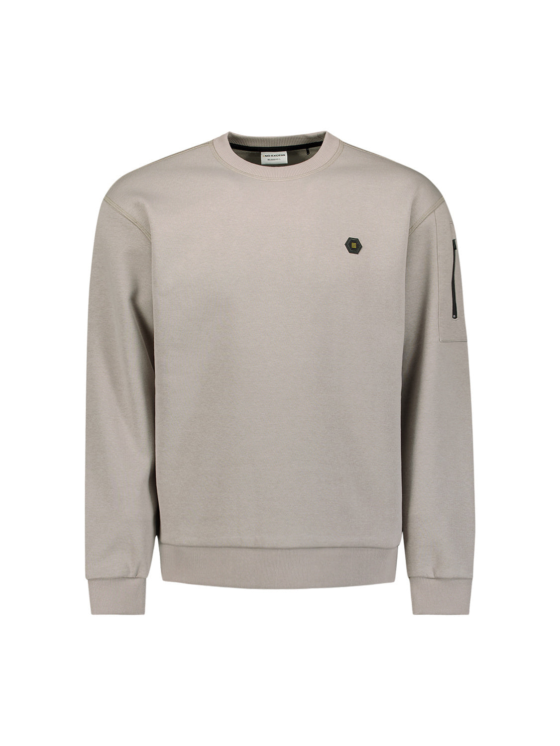 Sweatshirt - 018-Clay - Grau