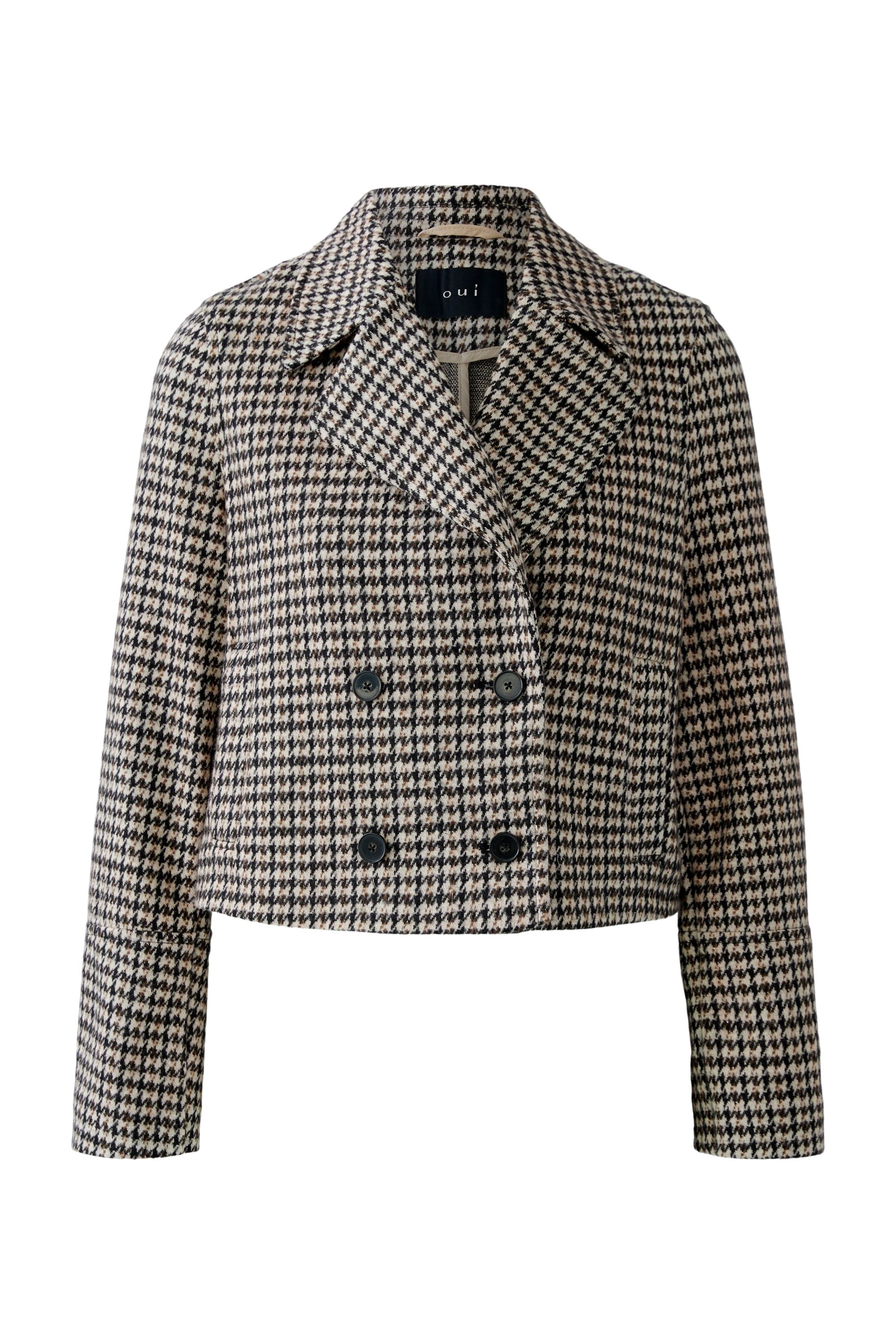 Blazerjacke aus Baumwollmix - 0728-lt stone brown - Braun