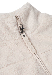 Teddy-Weste mit Stehkragen - 15641 teddy vanilla white - Creme