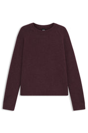 Strickpullover aus Alpakawolle - 505-Dark Purple - Rot