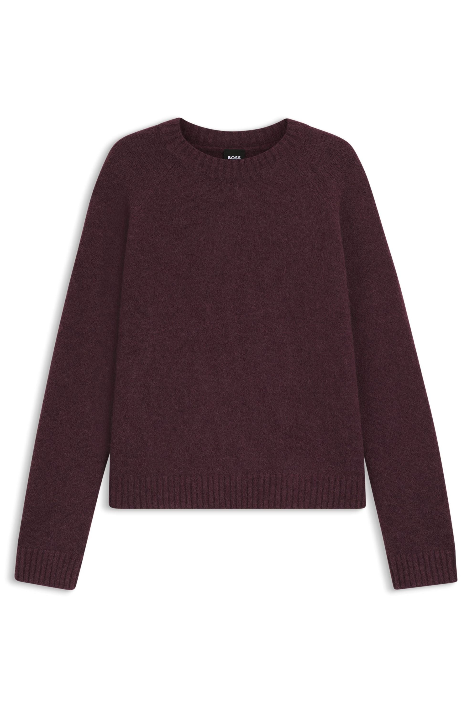 Strickpullover aus Alpakawolle - 505-Dark Purple - Rot