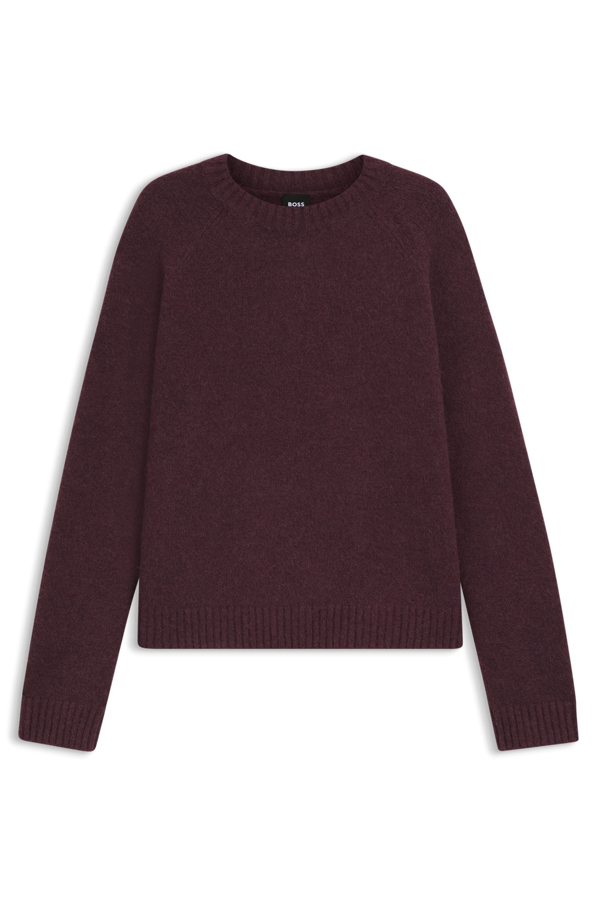 Strickpullover aus Alpakawolle - 505-Dark Purple - Rot