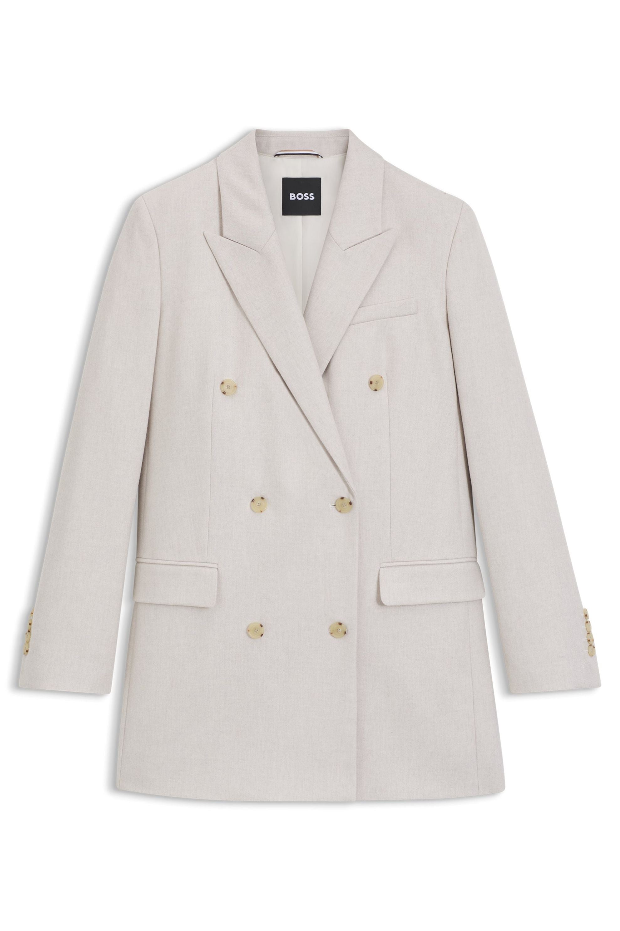Blazerjacke JUKANA aus Wollmix - 118-Open White - Creme