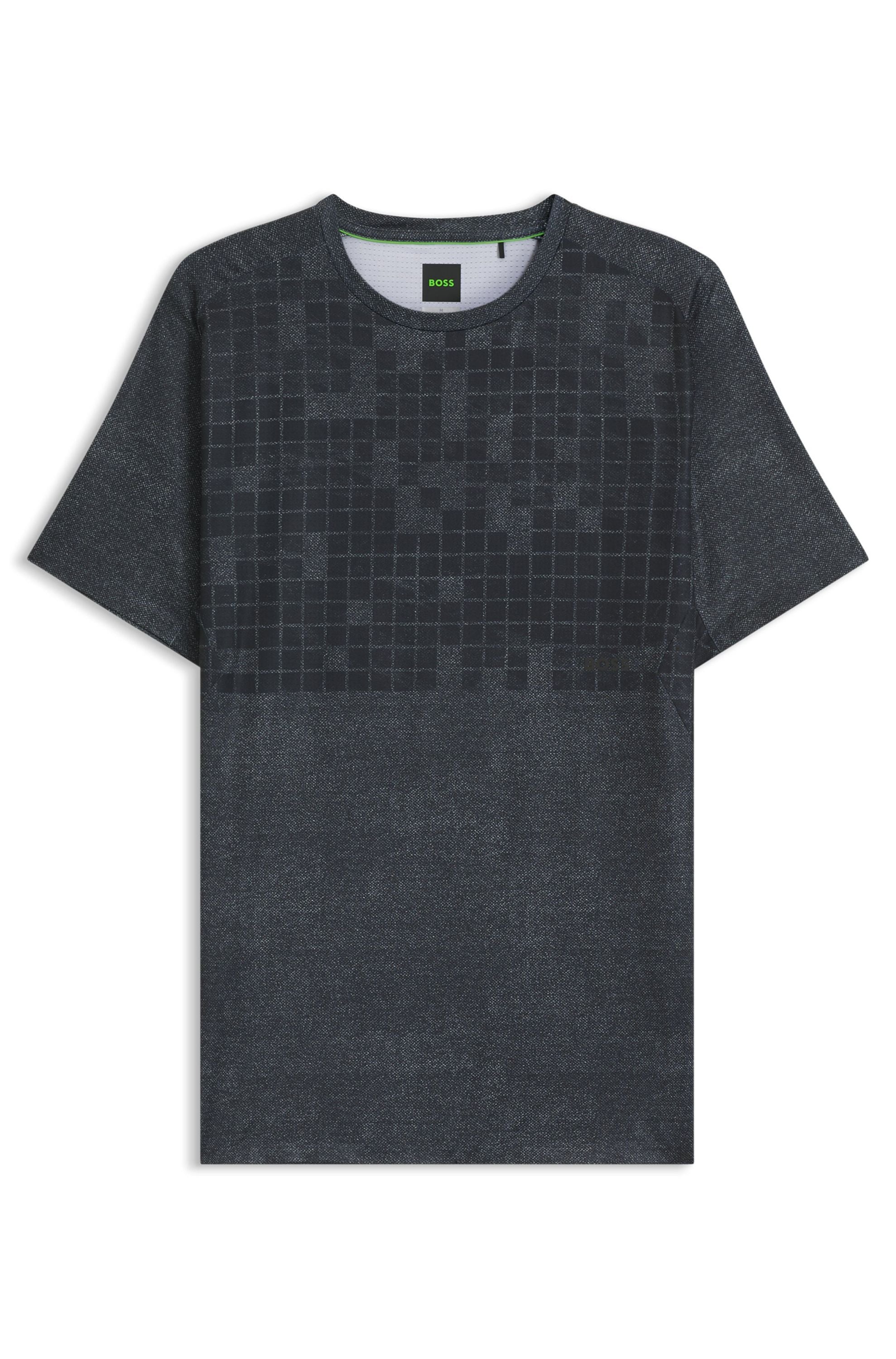 T-Shirt - 402-Dark Blue - Grau