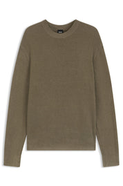 Strickpullover aus Viskosemix - 245-Open Brown - Khaki