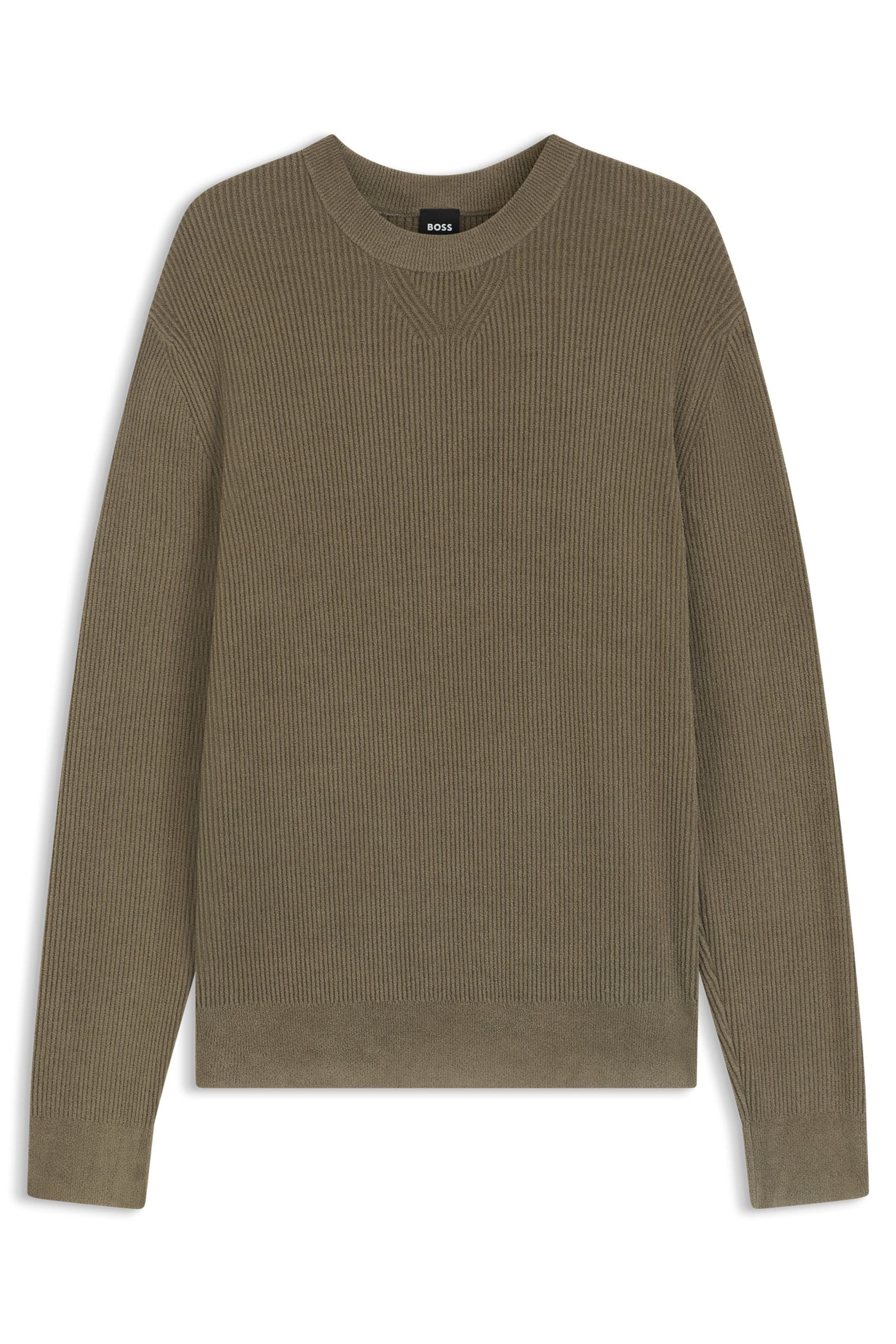 Strickpullover aus Viskosemix - 245-Open Brown - Khaki