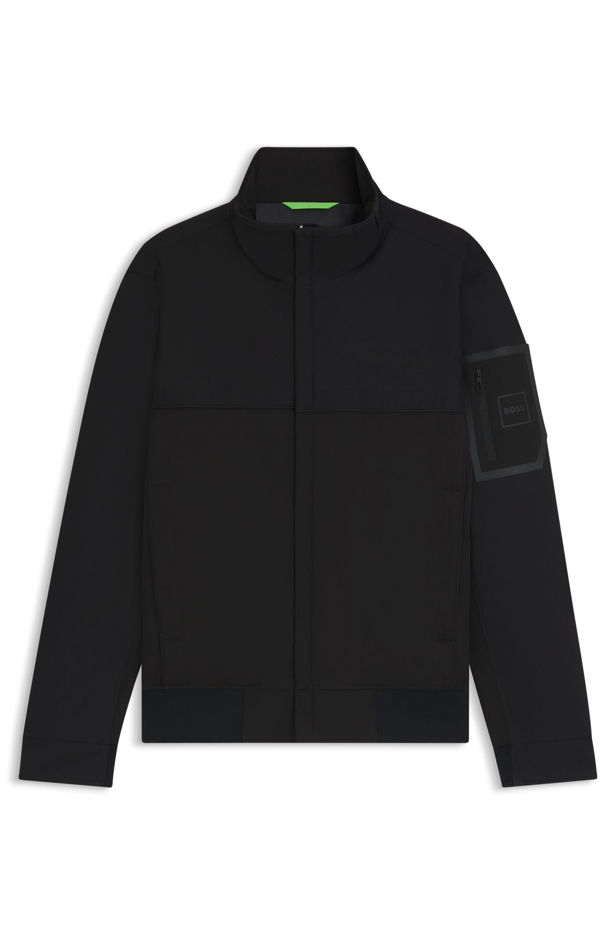 Windbreaker JADON mit Stehkragen - 001-Black - Schwarz