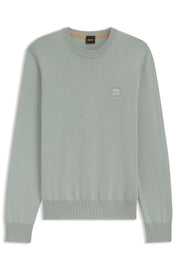 Sweatshirt aus Baumwolle - 351-Open Green - Grün