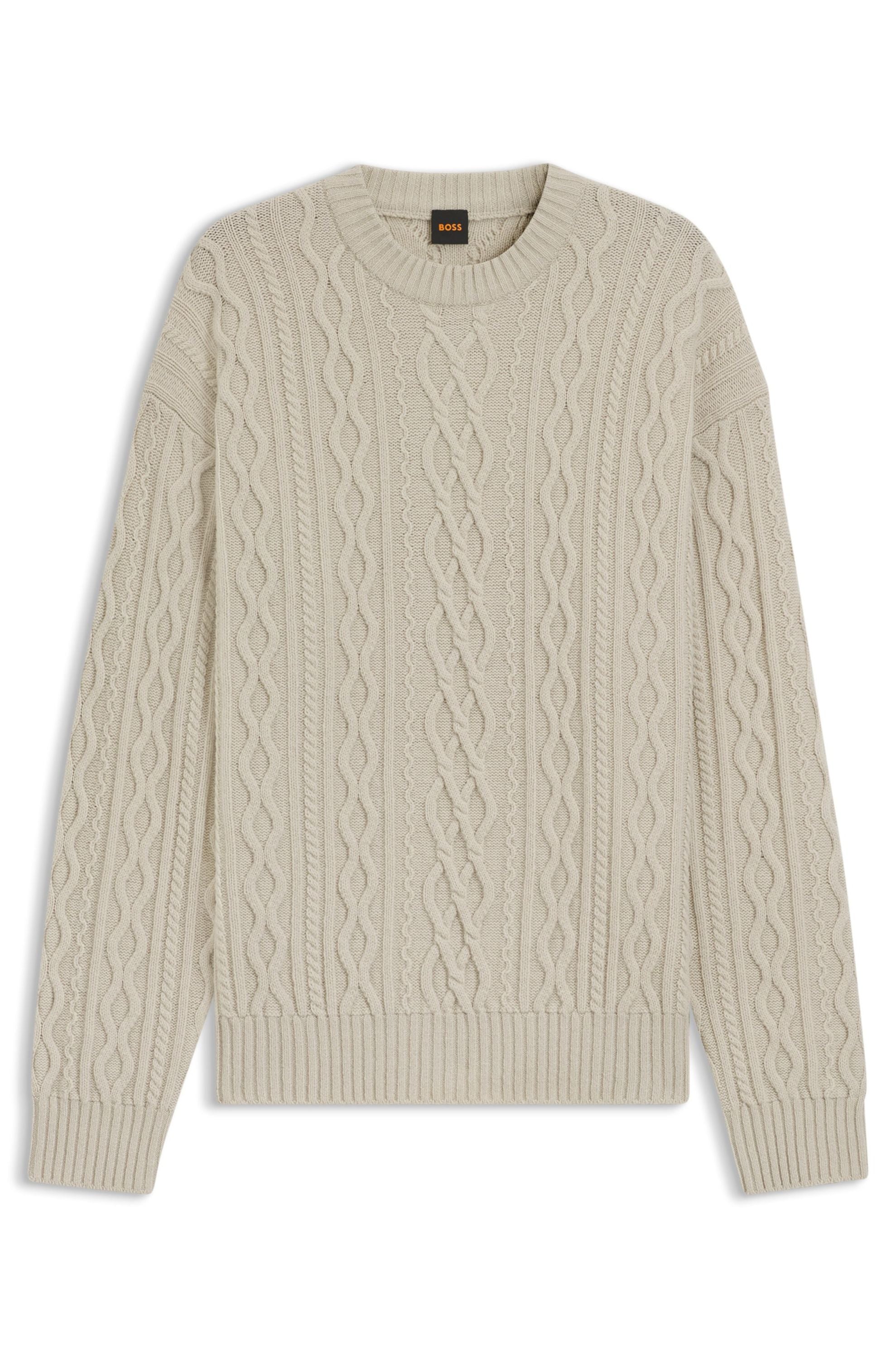 Strickpullover aus Schurwolle - 271-Light Beige - Beige