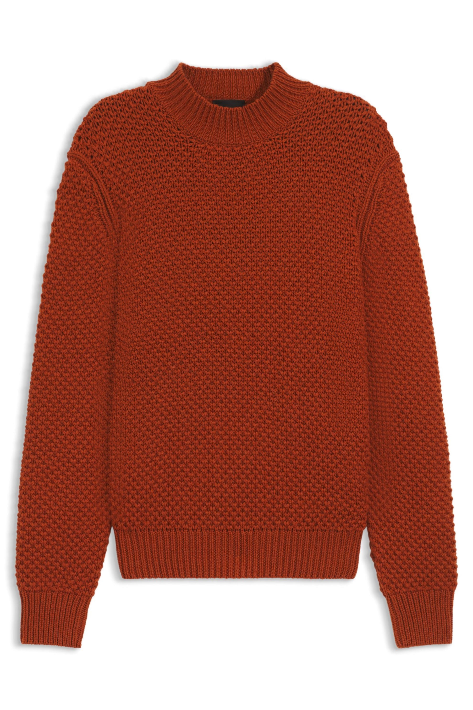 Strickpullover aus Schurwolle - 809-Dark Orange - Orange