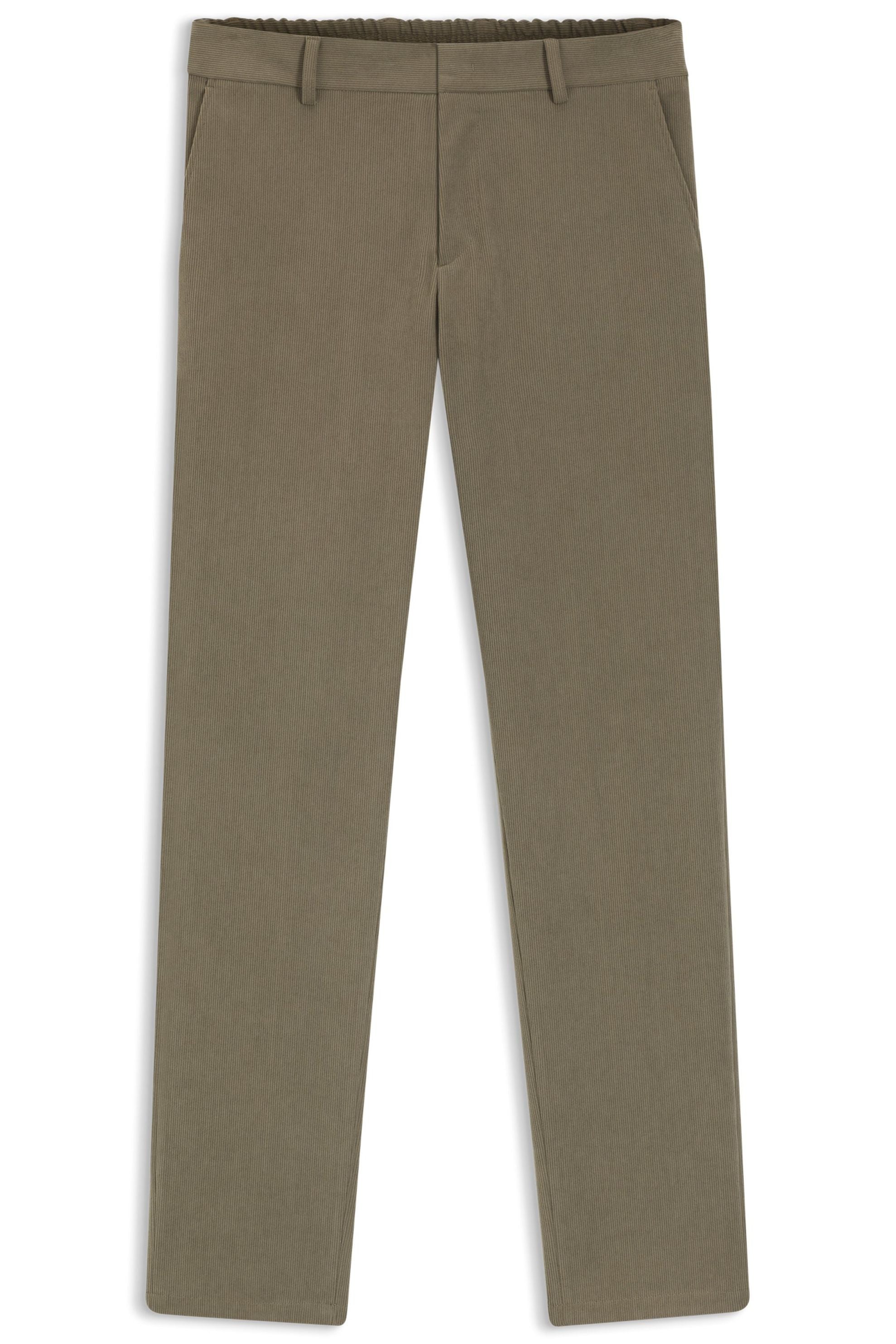 Cordhose GENIUS Slim Fit - 245-Open Brown - Grün