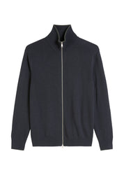 Strickjacke aus Baumwollmix - 898-dark navy - Blau