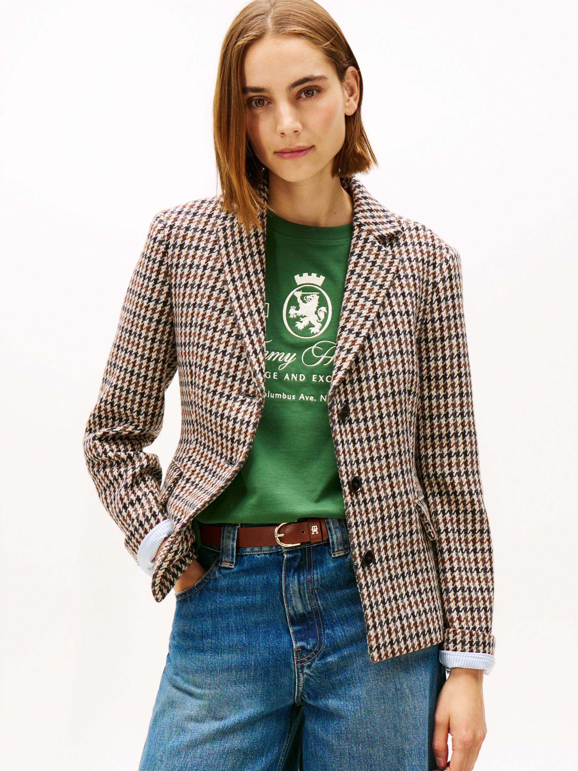Blazer aus Wolle - 0NA-BROWN - Braun