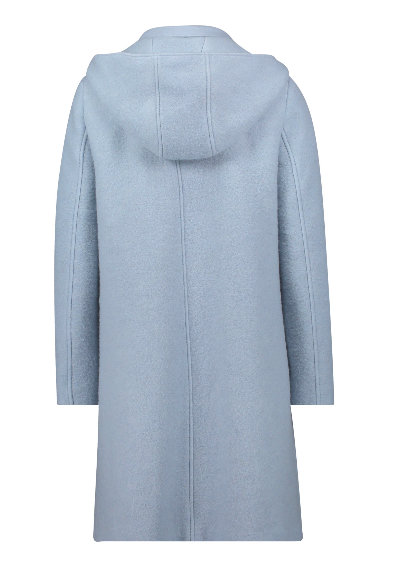 Mantel aus Wollmix - 8470-Blue Fog - Blau