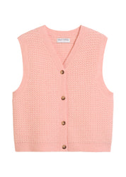 Strickpullunder aus Wollmix - 8177-Rose Powder - Rosa