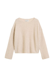 Strickpullover - 174-natural stone - Weiß