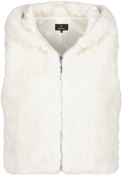 Weste aus Fun Fur - 115 cashmere - Weiß