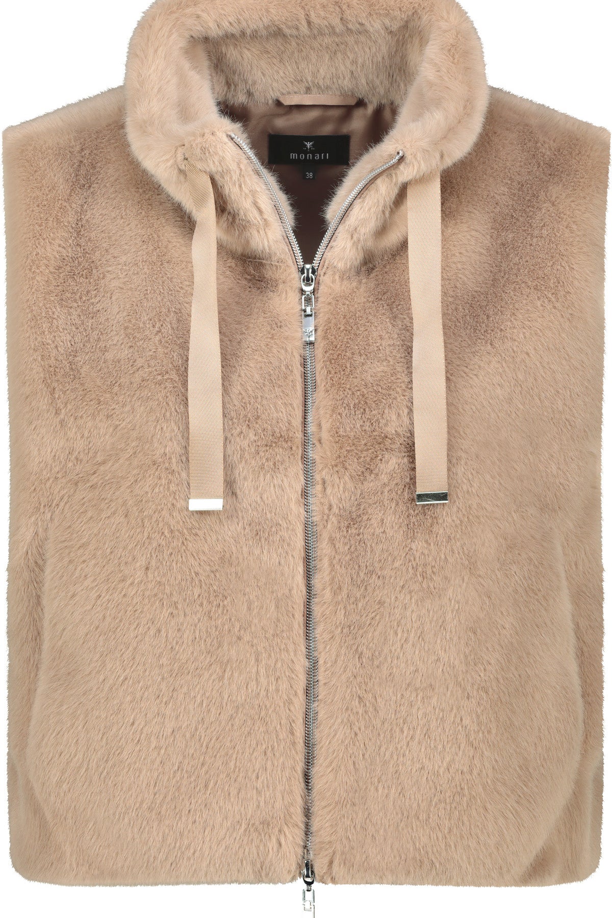 Weste aus Fun Fur - 517 truffle - Beige