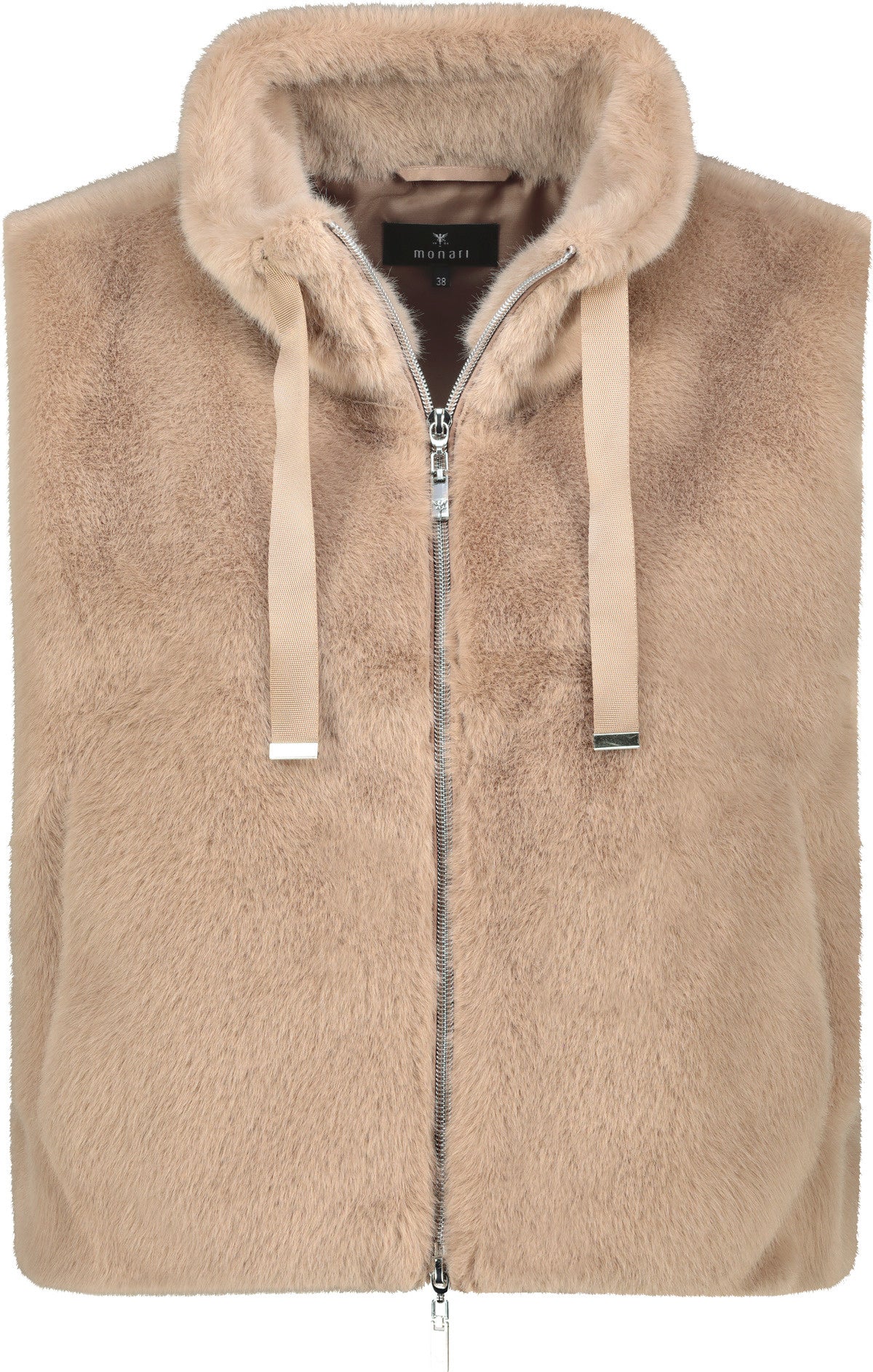 Weste aus Fun Fur - 517 truffle - Beige