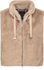 Weste aus Fun Fur - 517 truffle - Beige