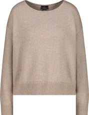 Strickpullover aus Wollmix - 517 truffle - Braun