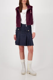 Weste aus Fun Fur - 359 bordeaux - Rot