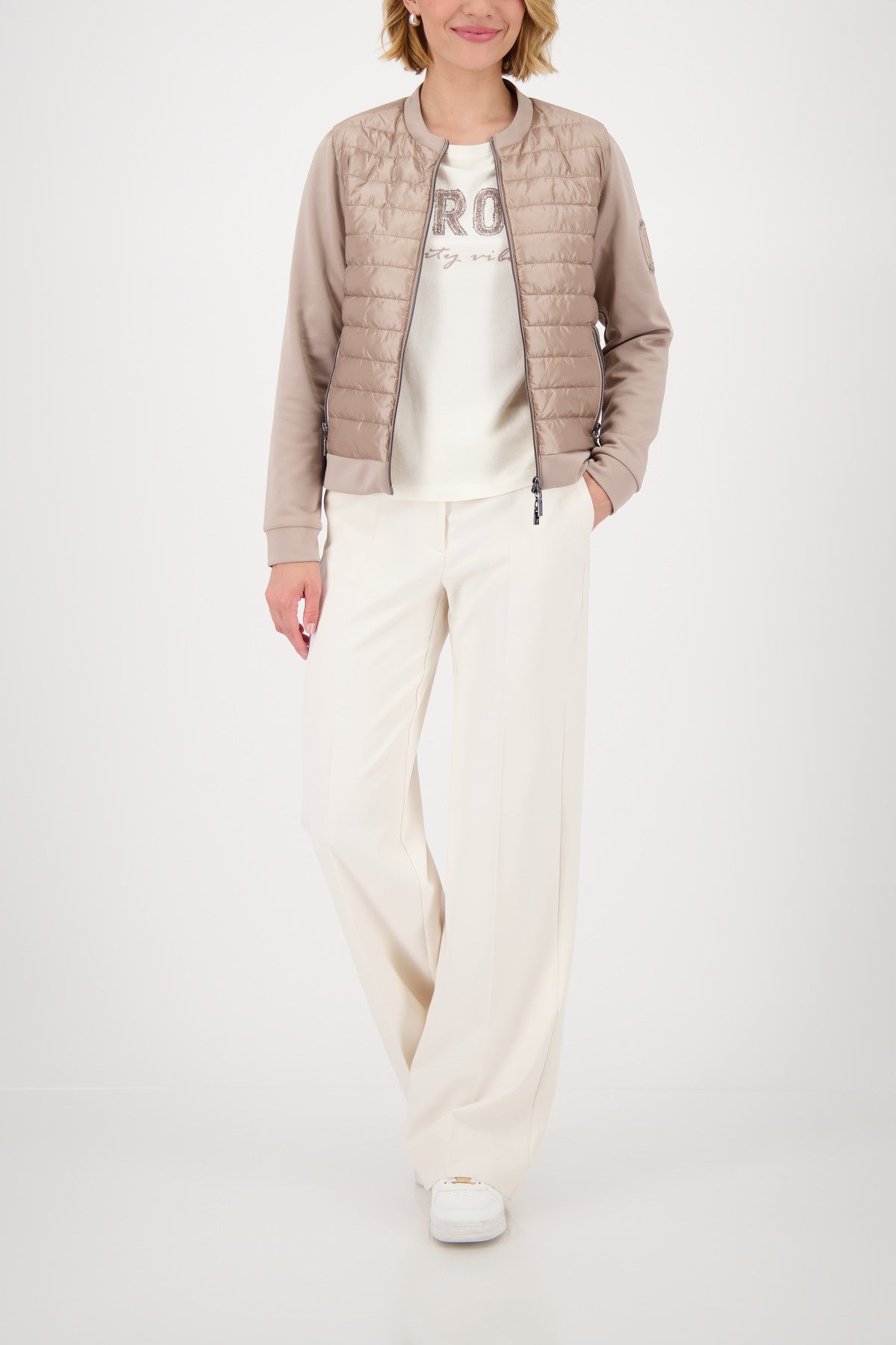 Hybridjacke gesteppt - 517 truffle - Beige
